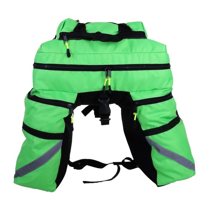 Велосумка на багажник Course 30 л, цвет зелёный