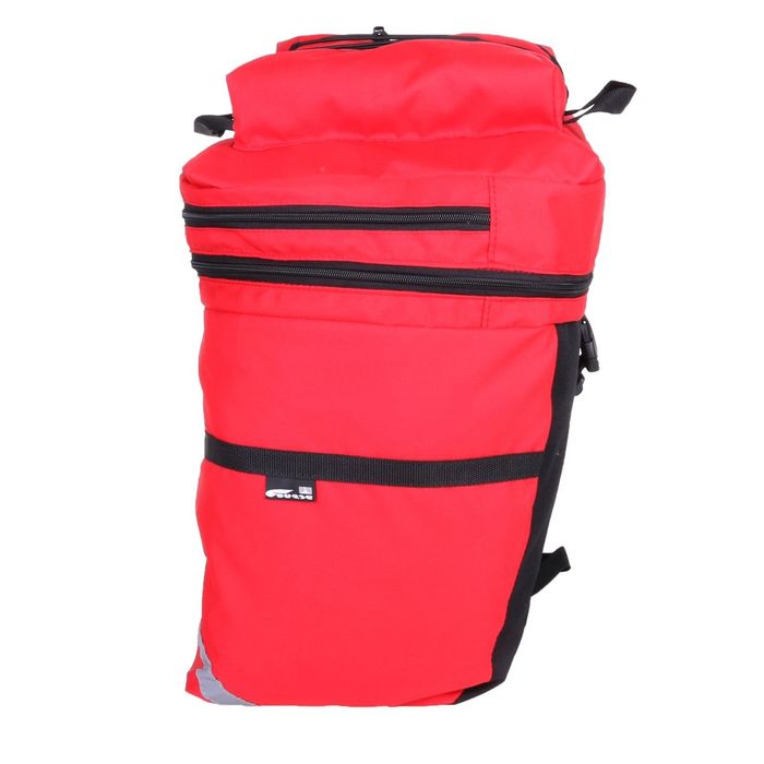 Велосумка на багажник Course 50 л, цвет красный