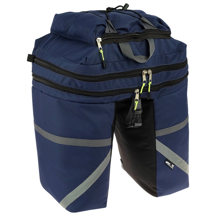 Велосумка на багажник Course 50 л, цвет синий