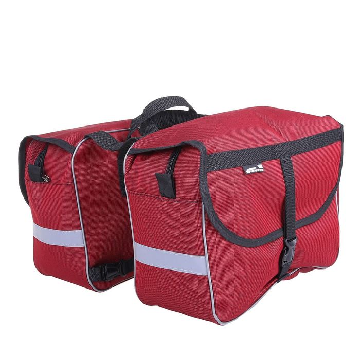 Велосумка на багажник Course "КАНТРИ-2" 20л, цвет красный