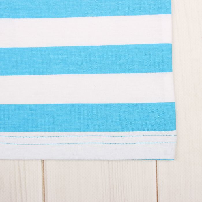 Костюм для мальчика "Моряк" (футболка, капри), цвет белый/бирюзовый, рост 134-140 см (34)