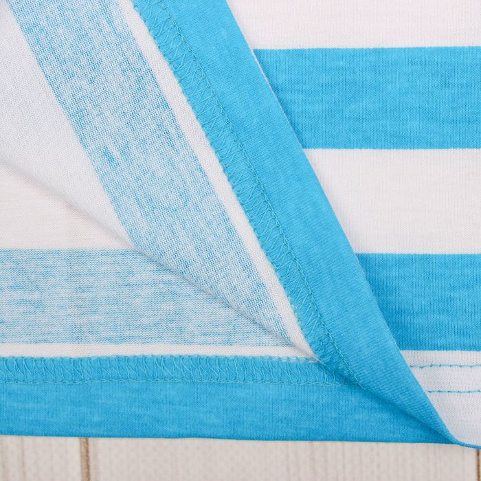 Костюм для мальчика "Моряк" (футболка, капри), цвет белый/бирюзовый, рост 134-140 см (34)