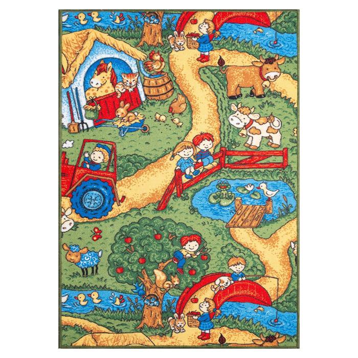 Палас принт Каникулы, размер 150х200 см, цвет зеленый, полиамид