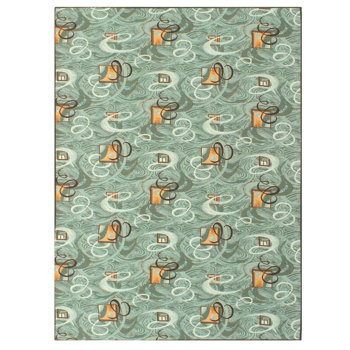 Палас Вираж, размер 200х300 см, цвет зеленый, войлок 195 г/м