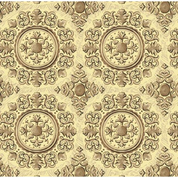 Ковер Диана, размер 200х300 см, цвет бежевый, велюр 195 г/м