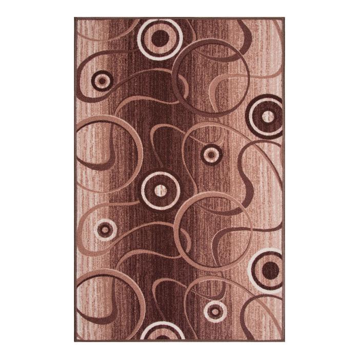 Ковёр Сфера, размер 200х450 см, цвет бежевый/белый, войлок 195 г/м2