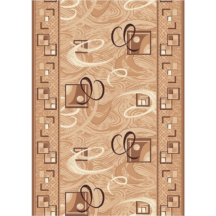 Ковёр Вираж, размер 250х400 см, цвет бежевый, войлок 195 г/м2