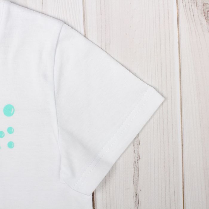 Футболка для мальчика "Рифы", рост 116 см (60), цвет белый, принт лангуст ПДК546001