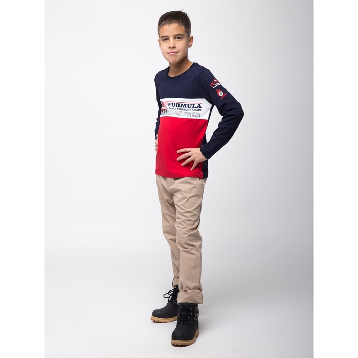 Футболка для мальчика "Формула", рост 146 см (76), цвет тёмно-синий, принт формула ПДД980804