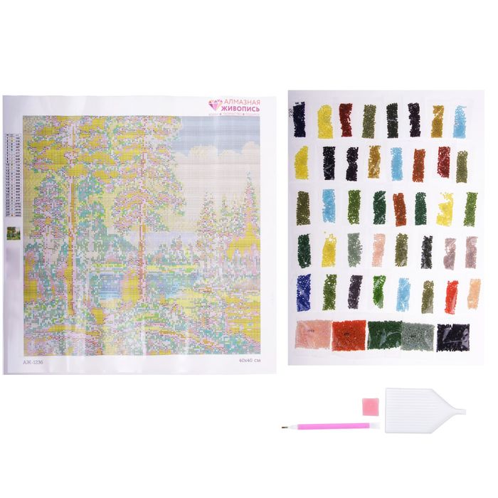 Картина стразами "Тихая заводь"