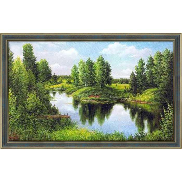 Картина стразами "Тихая река"