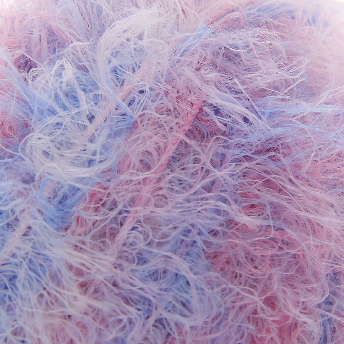 Пряжа "Лебяжий пух" секц. 100% полиамид 170м/100гр (185 сирень/розов/голуб)