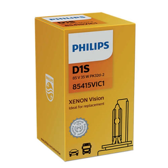 Лампа автомобильная Philips Vision, D1S, 85 В, 35 Вт, PK32d-2