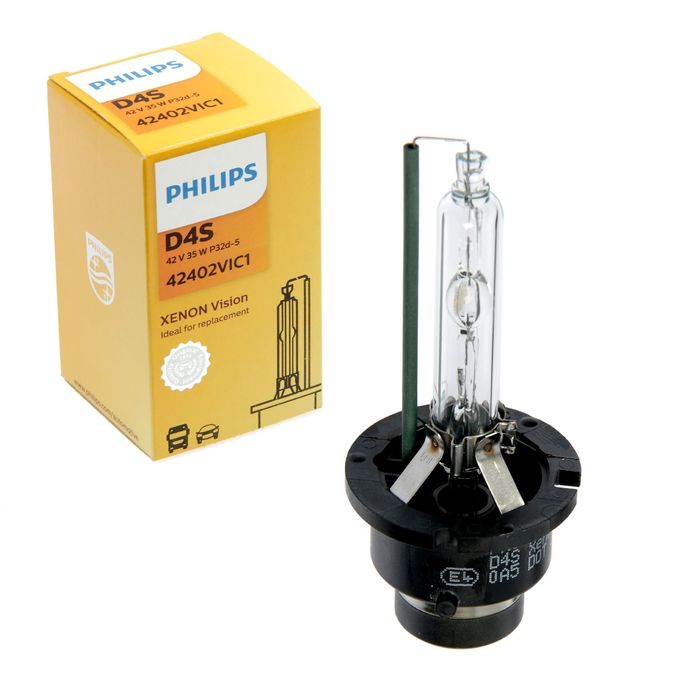 Лампа автомобильная Philips Vision, D4S, 42 В, 35 Вт, P32d-5