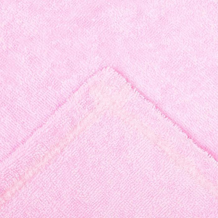 Набор для сауны "Экономь и Я" парео 68*150 см+чалма махра, цв. розовый, 340 г/м2, хл.100%