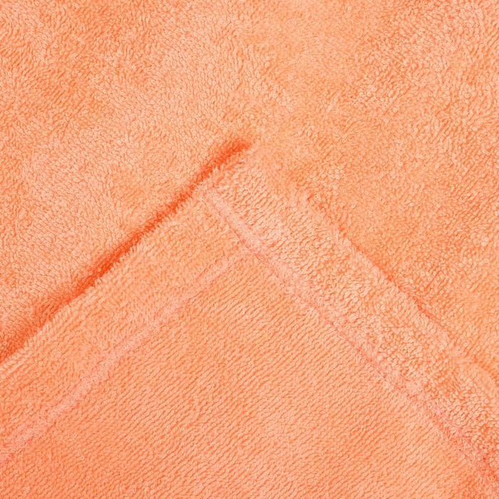 Набор для сауны "Экономь и Я" парео 68*150 см+чалма махра, цв. персиковый, 340 г/м2, хл.100% 2289