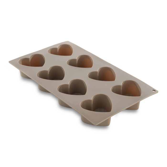 Форма для запекания силиконовая "8 сердец" Studio, 30.5 х 17.5 х 3.5 см