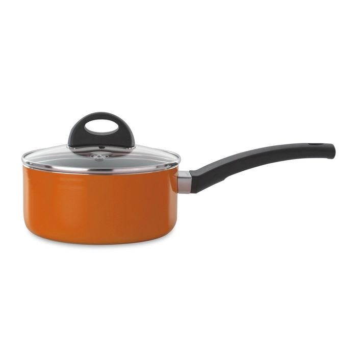 Ковш с крышкой Eclipse, цвет оранжевый, 16 см, 1.5 л