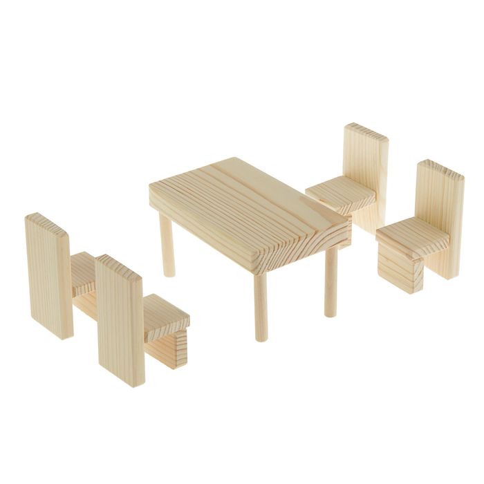 Заготовка для творчества "Набор мебели: Столовая «Сказка» "