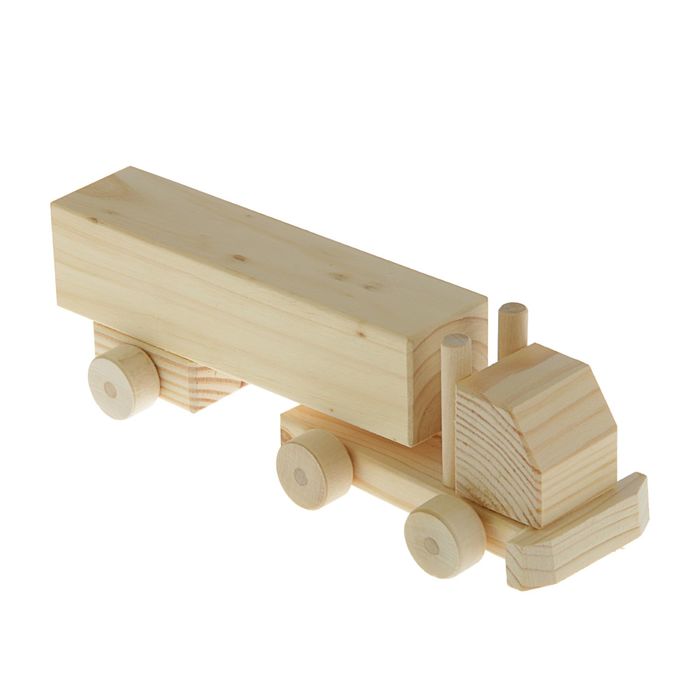 Заготовка для творчества "Грузовик с фургоном"