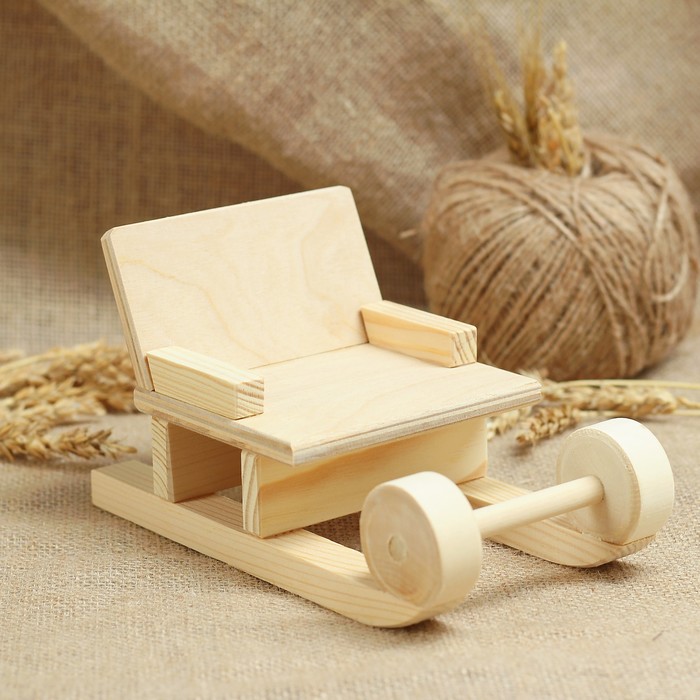 Заготовка для творчества «Санки», 20×11×12 см, сосна