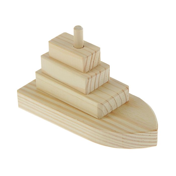 Заготовка для творчества "Кораблик-пирамидка"