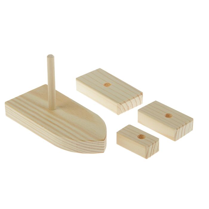 Заготовка для творчества "Кораблик-пирамидка"