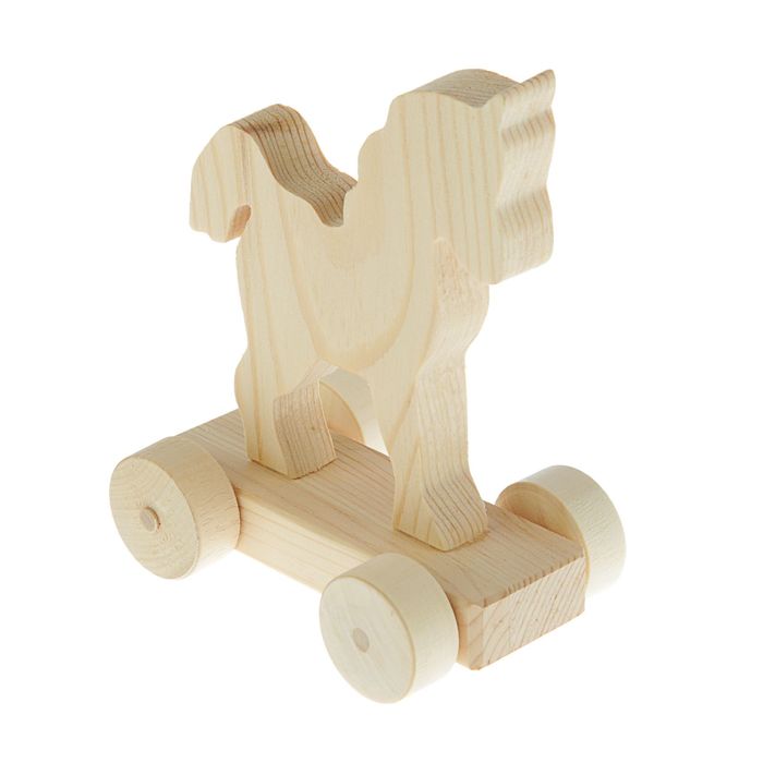 Заготовка для творчества «Лошадка», на колесах, №2