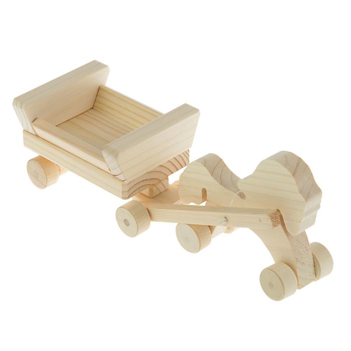 Заготовка для творчества «Лошадка с телегой», малая