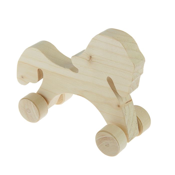 Заготовка для творчества «Лошадка», на колесах, малая