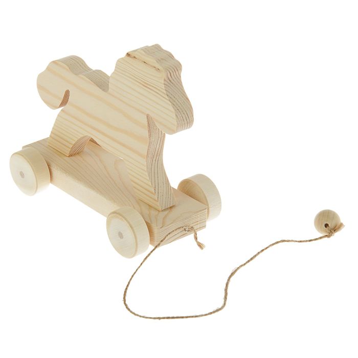 Заготовка для творчества "Лошадка-каталка" на веревочке