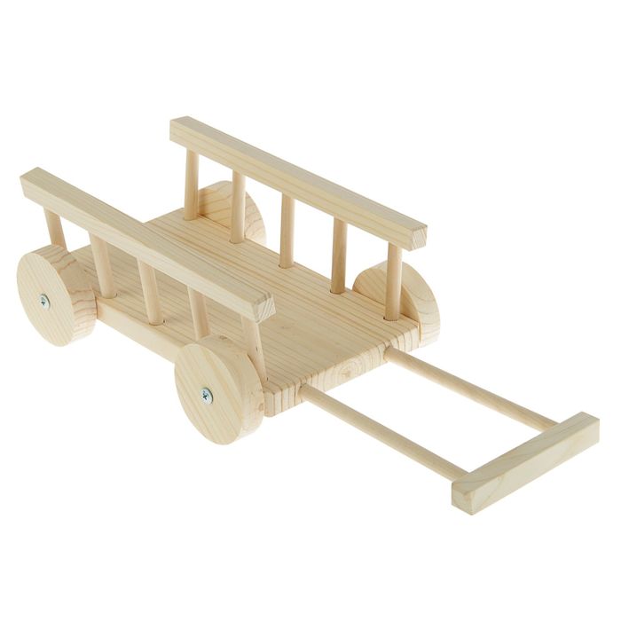 Заготовка для творчества «Телега для куклы», 4 колеса