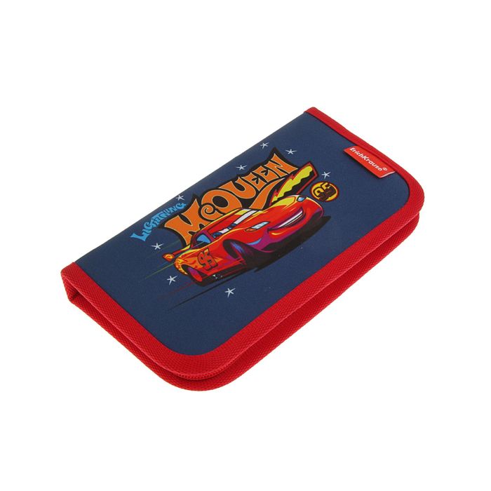 Пенал 1 секция 110*205 ткань, Erich Krause Disney "Тачки. Ретро ралли"