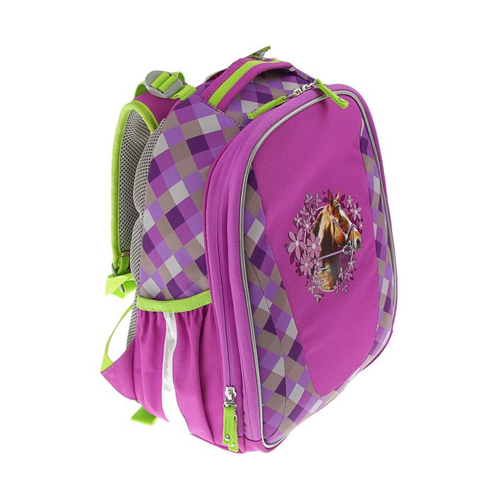 Рюкзак каркасный школьный эргономичная спинка Erich Krause Multi Pack mini 36х27х17см Wild Horse