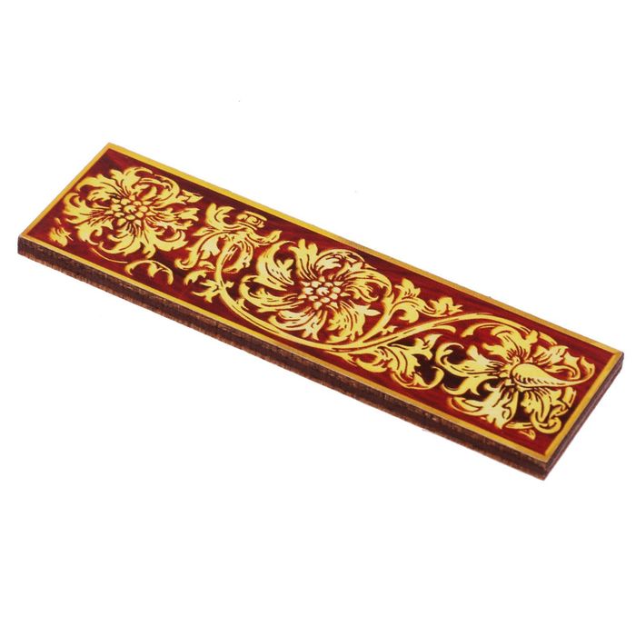 Дополнительный элемент к дверному номеру, под выжигание, 2*7 см