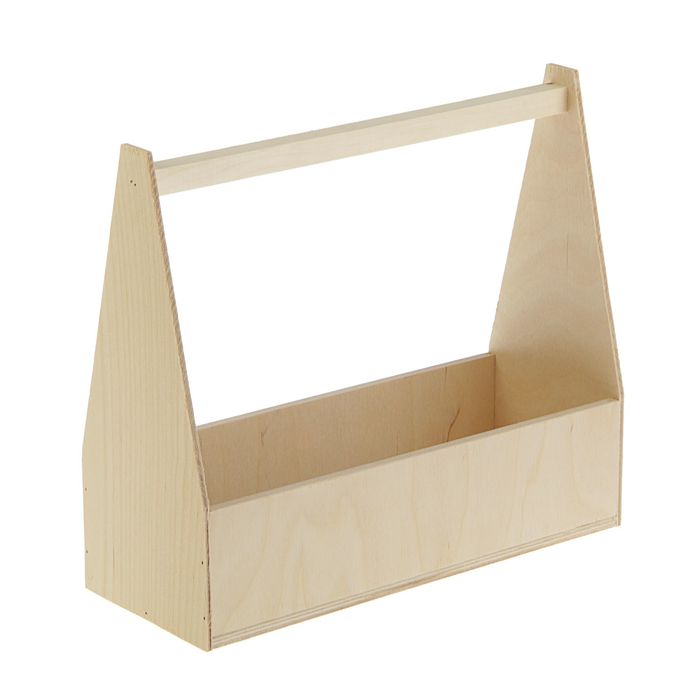 Кашпо флористическое,натуральное, с ручкой, 12х27х30,5см