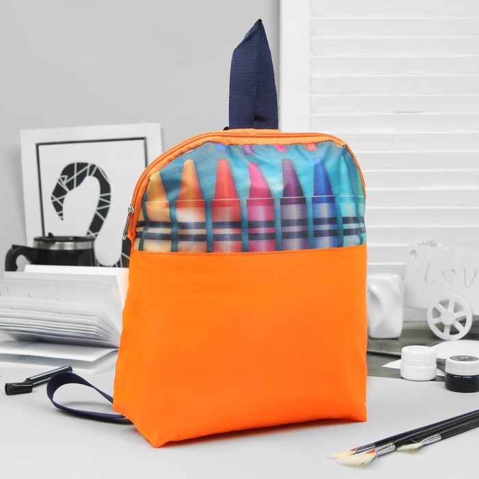 Рюкзак дет Карандаши, 24*7*30, 1 отд, микс