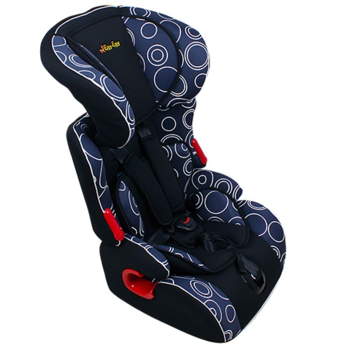 Автокресло-бустер KS-516 Lux, группа 1-2-3, с вкладышем, цвет чёрный с рисунком