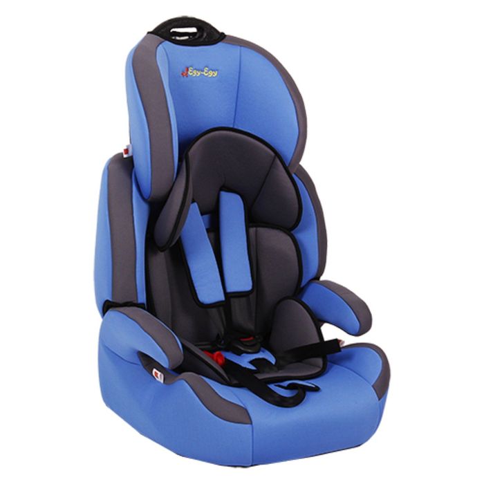 Автокресло-бустер KS-570, группа 1-2-3, с вкладышем, цвет серый/голубой