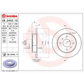 

Диск тормозной Brembo 08544310