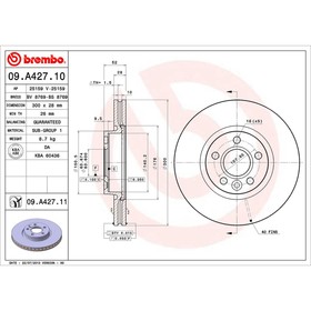 

Диск тормозной Brembo 09A42711