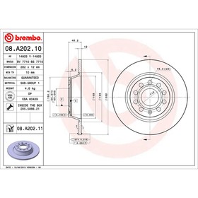 

Диск тормозной Brembo 08A20211
