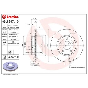

Диск тормозной Brembo 09B64710