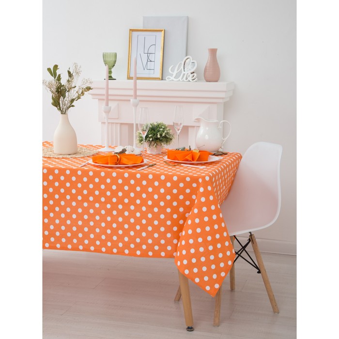 Набор столовый "Этель" Яркий цитрус (вид2) скатерть 150х300 см, салфетка 40х40 см 12 шт., рогожка