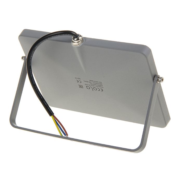 Прожектор светодиодный Ecola, 30 Вт, 220 В, 4200 K, IP65, Серебристо-серый 188x132x17