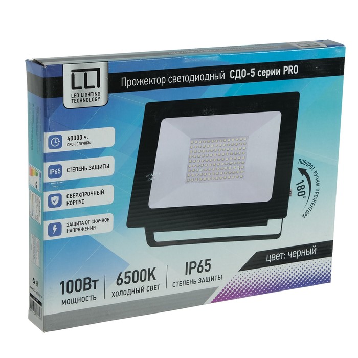 Прожектор светодиодный ASD СДО-5-100 100Вт 230В 8000Лм 6500К IP65 СЕРИЯ PRO