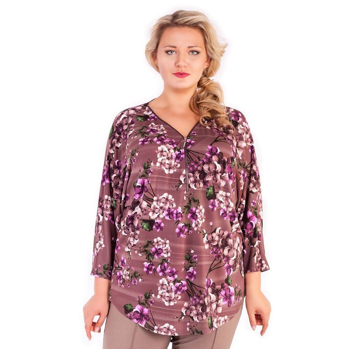 Блуза женская 17-m23-38/0198, размер 60, цвет розовый