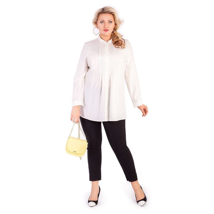 Блуза женская 17-m223-1-46/11, размер 68, цвет белый