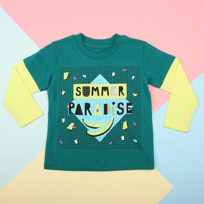 Джемпер для мальчика, рост 116 см, цвет изумрудный 170218