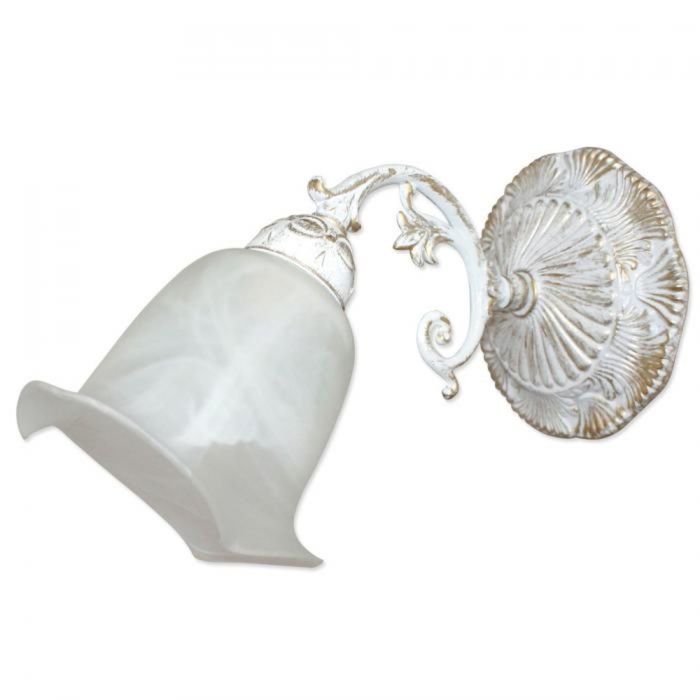 Бра 1005403812 "Элика-айвори" 1х60 Е27 бел./зол. 22*22*16 см